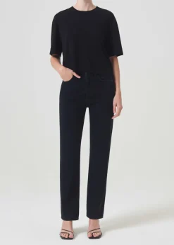 AGOLDE 90'S Pinch Waist High Rise Straight In Crushed Best