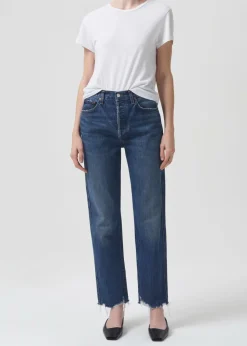 AGOLDE 90'S Pinch Waist High Rise Straight In Swindle Cheap