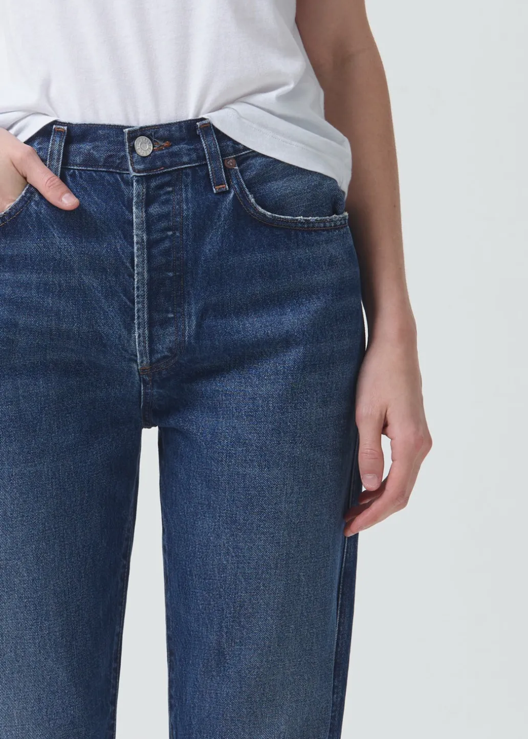 AGOLDE 90'S Pinch Waist High Rise Straight In Swindle Cheap
