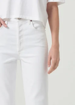 AGOLDE 90'S Pinch Waist High Rise Straight In Marshmellow Shop