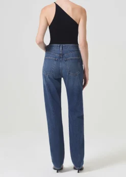 AGOLDE 90'S Pinch Waist High Rise Straight Long In Control Sale