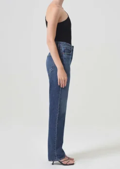 AGOLDE 90'S Pinch Waist High Rise Straight Long In Control Sale