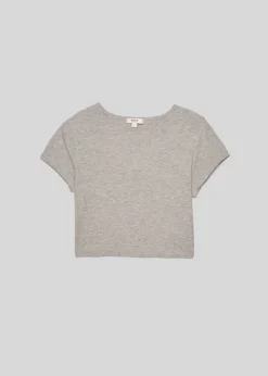 AGOLDE Savannah Tee In Grey Heather Outlet