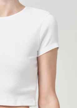AGOLDE Savannah Tee In White New