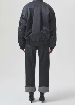 AGOLDE Shoreditch Ski Club X Nisa Bomber Jacket In Slate Outlet