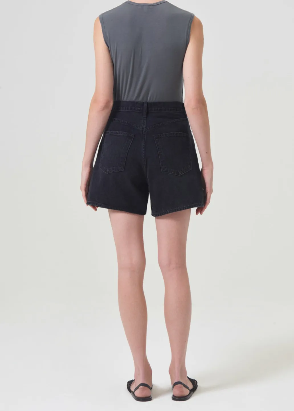 AGOLDE Stella High Rise Short In Bat Sale