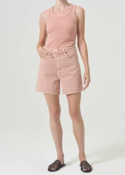 AGOLDE Stella High Rise Short In Pink Salt Cheap