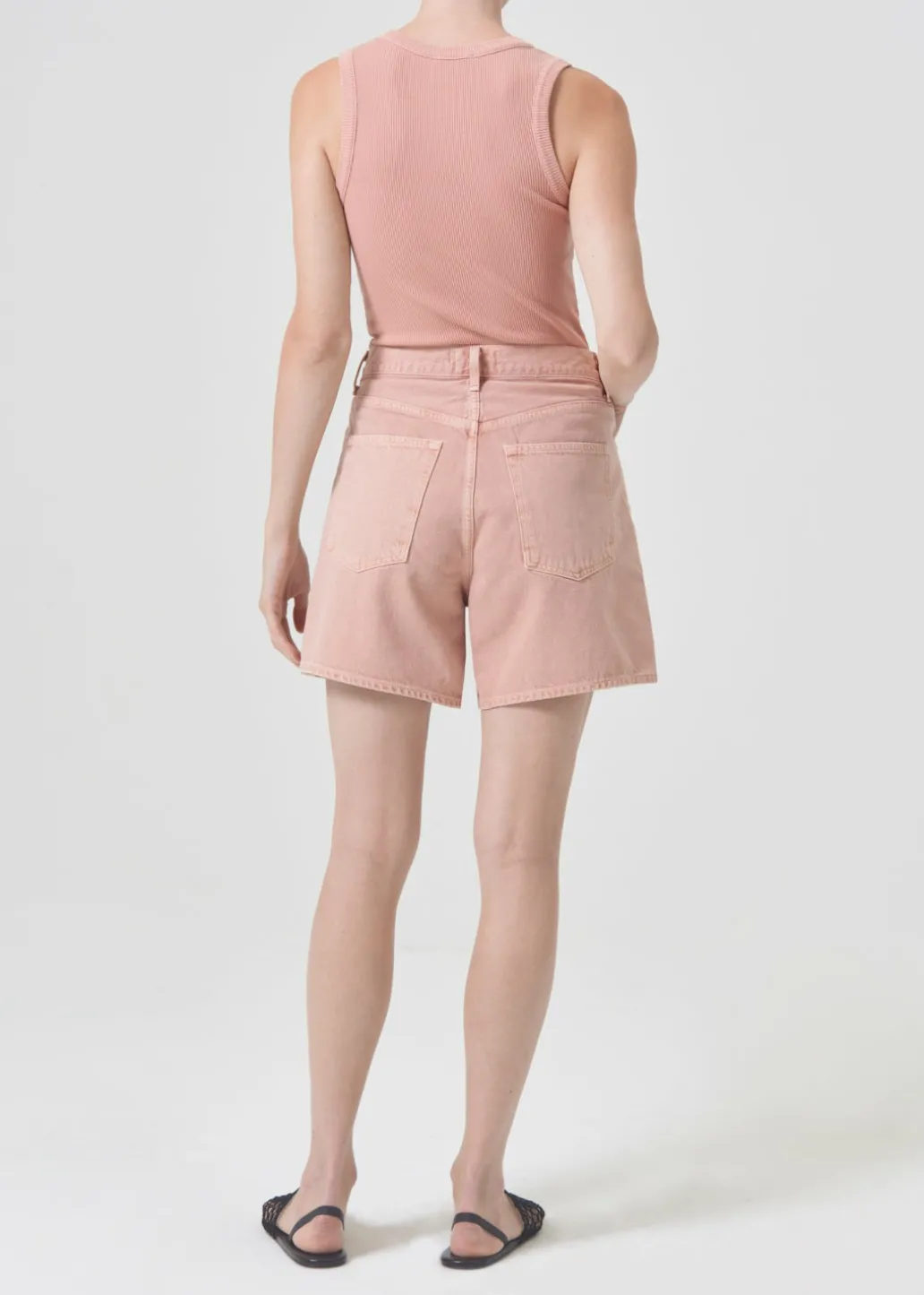 AGOLDE Stella High Rise Short In Pink Salt Cheap