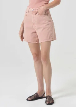 AGOLDE Stella High Rise Short In Pink Salt Cheap