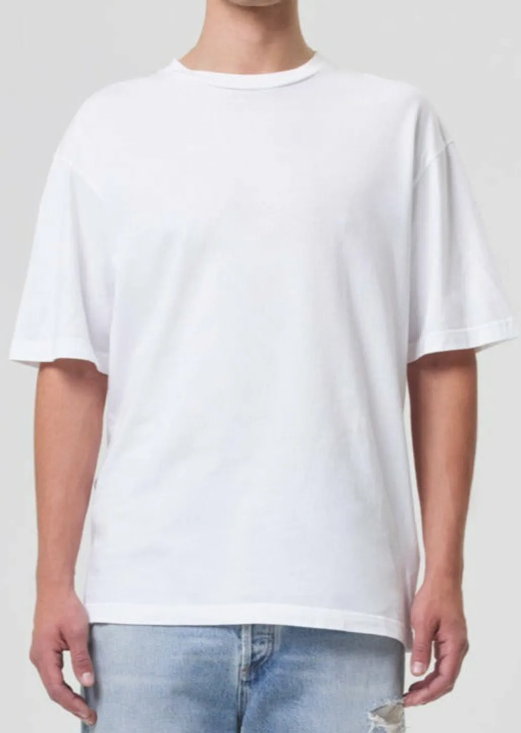 AGOLDE Sumner Tee In White Cheap