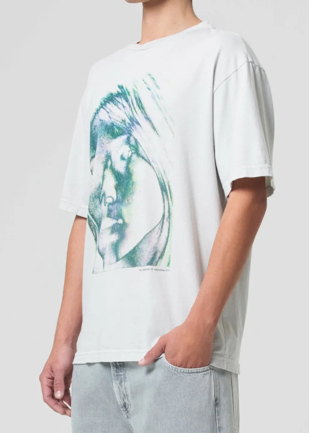 AGOLDE Sumner Tee (Kim) In Ice Cabbage Shop