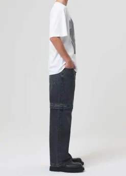 AGOLDE Sumner Tee (Kim) In White Metal Outlet