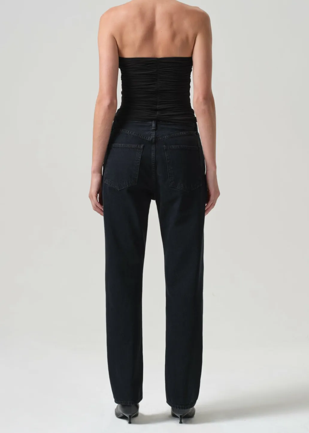 AGOLDE Tonia Twist Tube In Black Fashion