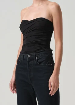 AGOLDE Tonia Twist Tube In Black Fashion