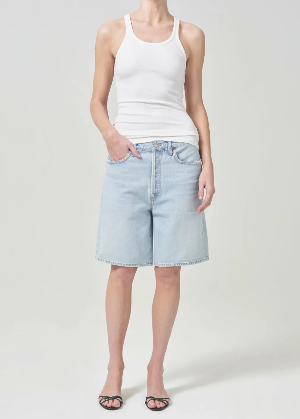 AGOLDE Zane Tank In White Best Sale