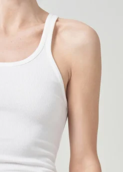 AGOLDE Zane Tank In White Best Sale