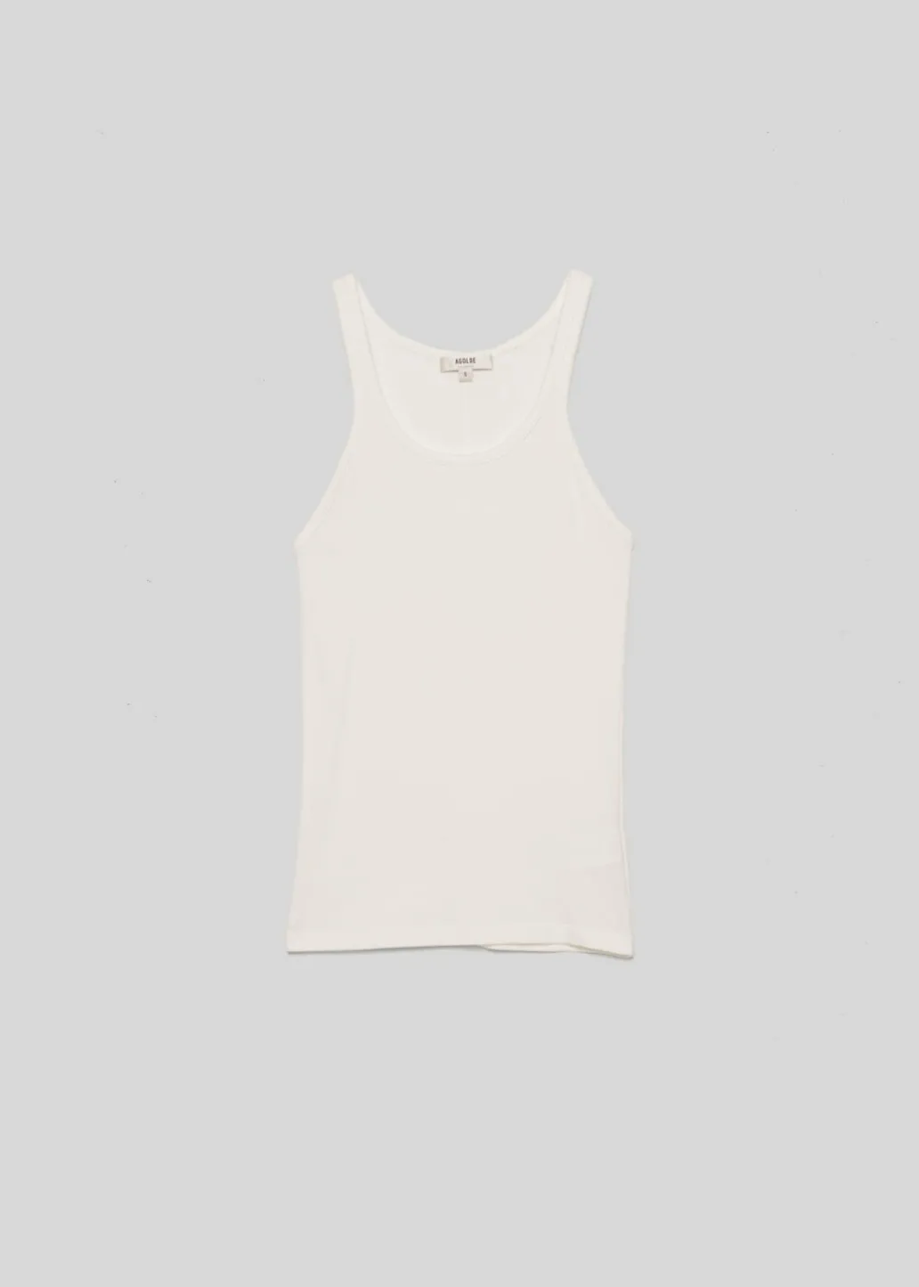 AGOLDE Zane Tank In White Best Sale